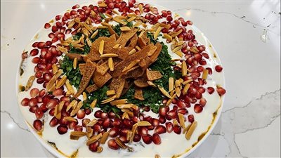 طريقة عمل فتة ورق العنب الشهية