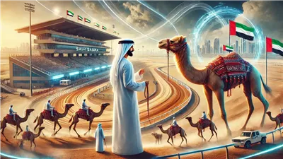 هزاع بن زايد يتفقد مضمار سيح صبرا لسباق الهجن بمنطقة العين