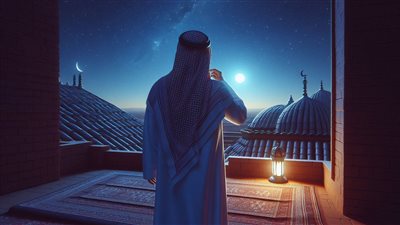 الفلكي متعب البرغش حدة نظره جعلته رائياً للهلال 