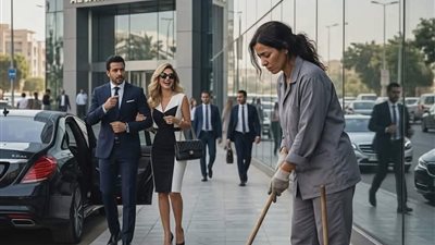 طليقها شافها وهي بتكنس 
