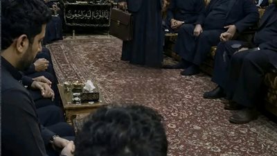 في مجلس عزاء والدي