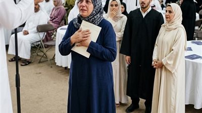 في يوم تخرج ولدي 