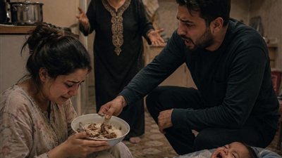 زوجتي ما كان عندها حليب 