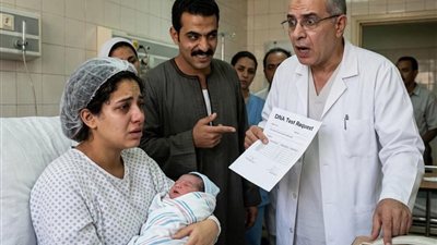 بعد ماولدت بلحظة جوزي طلب DNA