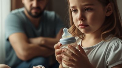 ركضت ابنتي التي تبلغ من العمر ٥ سنوات 