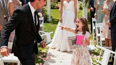 اقتحمت طفله في الثامنه من عمرها حفل زفاف والدتها 