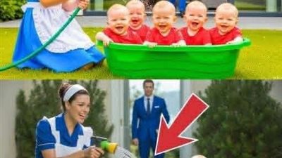 خمسة تؤام واب مكسور وخادمة 