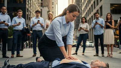 شابة تفوت مقابلة عمل لإنقاذ حياة رجل 
