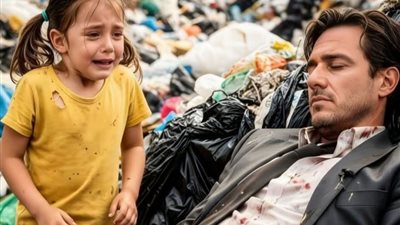 طفلة فقيرة كانت تبحث بين النفايات للبقاء على قيد الحياة حتى وجدت مليونيرًا مصابًا