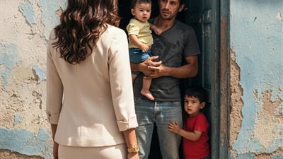ذهبت المليونيرة إلى منزل موظفها لتفصله بسبب غياباته