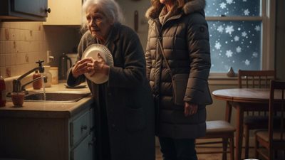 وجدتُ أمي، ذات الاثنين والثمانين عامًا، جالسة في ظلامٍ دامس