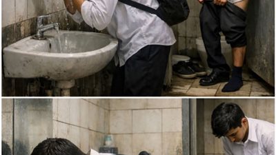 ثلاثة أشهر في حمام المدرسه 