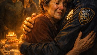 لم يأتِ أبنائي إلى عيد ميلادي الستين… حتى سلّمني ضابط شرطة رسالة كسرتني
